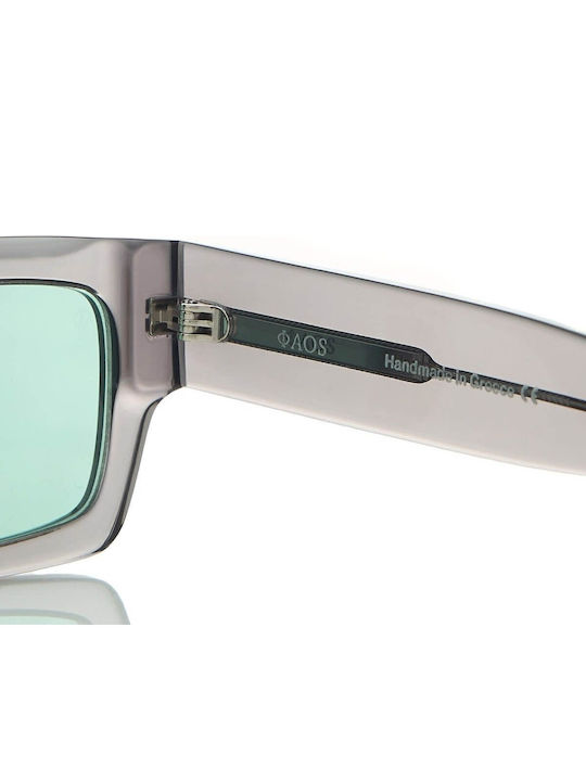 Faos Men's Sunglasses with Gray Plastic Frame and Gray Lens 474301