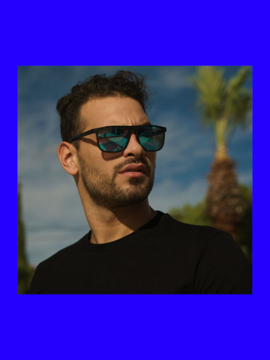 Ghetto Herren Sonnenbrille mit Silber Gestell und Silber Spiegel Linse K38189 SILVER