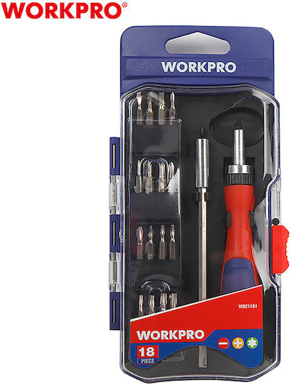 WorkPro Κατσαβίδι Καστάνιας με Εναλλασσόμενες Μύτες