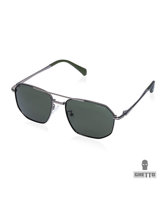 Ghetto Мъжки Слънчеви Очила с Синя Рамка и Сини Стъкла K36487 Blue