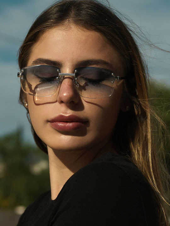 Ghetto Unisex Γυαλιά Ηλίου με Κόκκινο Σκελετό και Κόκκινο Φακό K36287 Red Clear