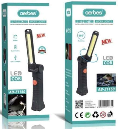 Aerbes Φακός Συνεργείου Μπαταρίας LED AB-Z1150