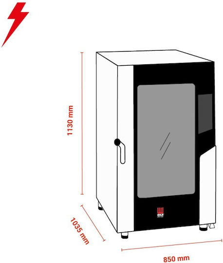 EKA MKF 1064 BM Ηλεκτρικός Φούρνος με Ατμό 15.4kW MKF 1064 BM