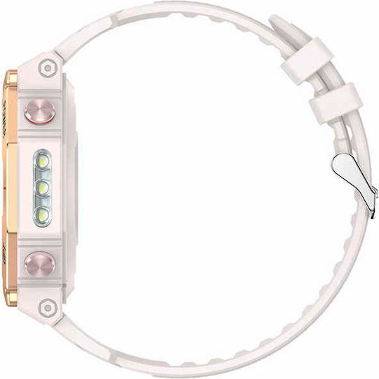 Smartwatch Microwear Kc91 Rosa Silikon
