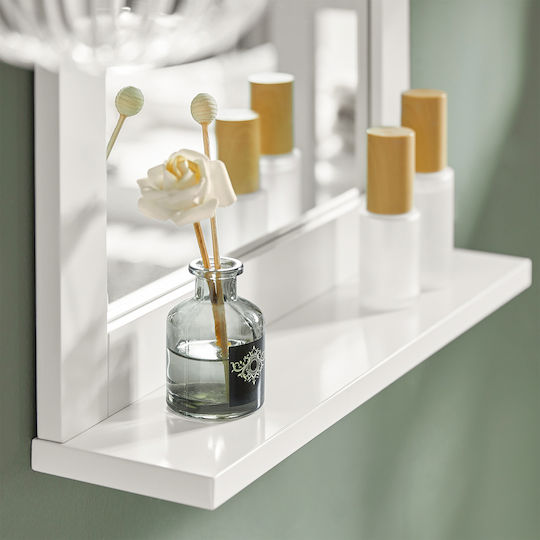 SoBuy Bathroom Mirror made of MDF with Cabinet 40x49.2cm White