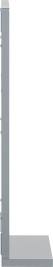 SoBuy Rechteckiger Badezimmerspiegel aus MDF mit Schrank 40x49,2cm Grau