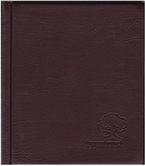 Typotrust Business Card File FP30008 Professional Business Card Holder 80 Slots Brown FP30008