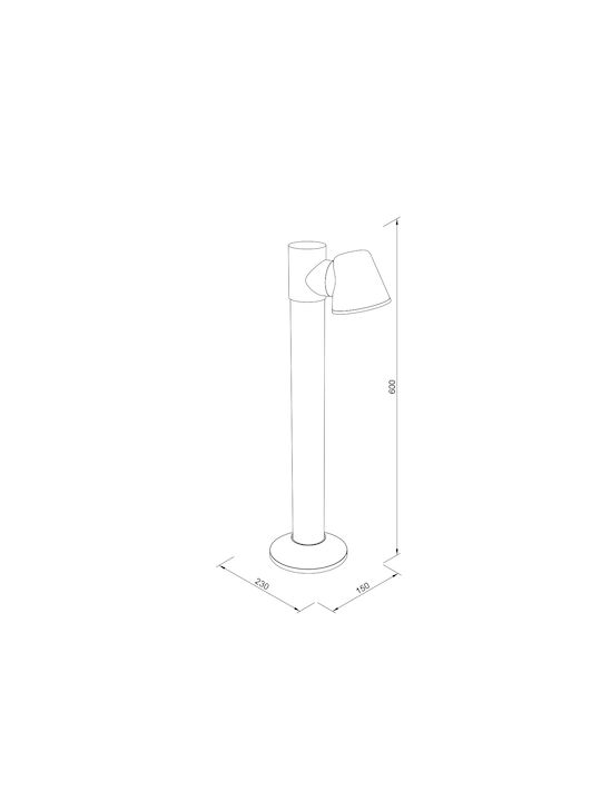 Inlight Малък Пост 23x15x15см Inlight Малък Пост 23x15x15см
