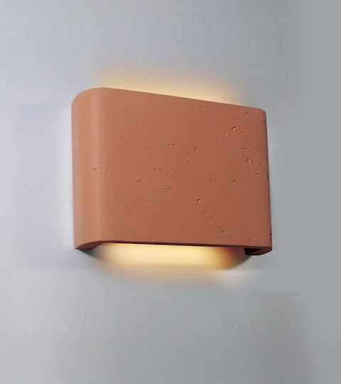 Viokef Adalin Iluminat Exterior Montat Pe Perete Lampion Led Încorporat IP65 7W Cu Lumină Alb Cald Dublu Fascicul 22.5x4.4x16cm