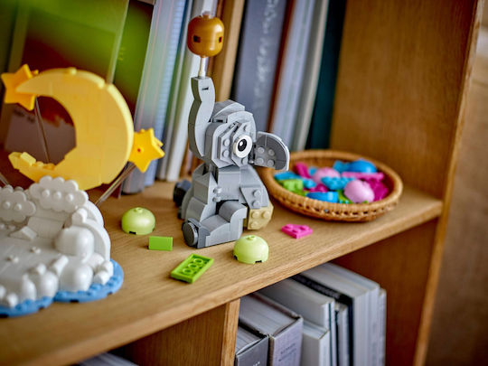 LEGO Building Blocks Baby Elephant in the Sky for 18+ Years 402 Pieces