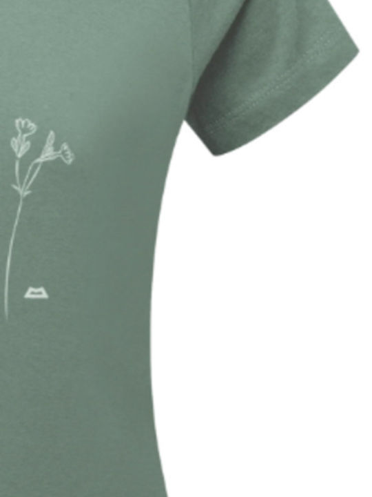 Γυναικείο Αθλητικό T-shirt Floral Πράσινο