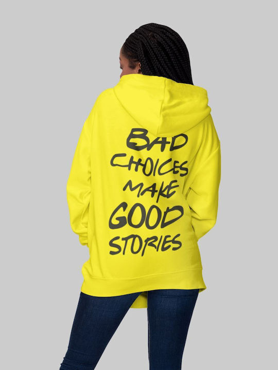 Bad Choices W Hoodie Lemon
