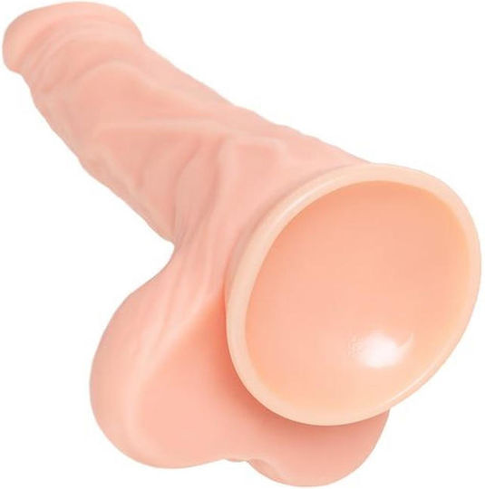 Ρεαλιστικό Dildo με Όρχεις και Βεντούζα Flesh