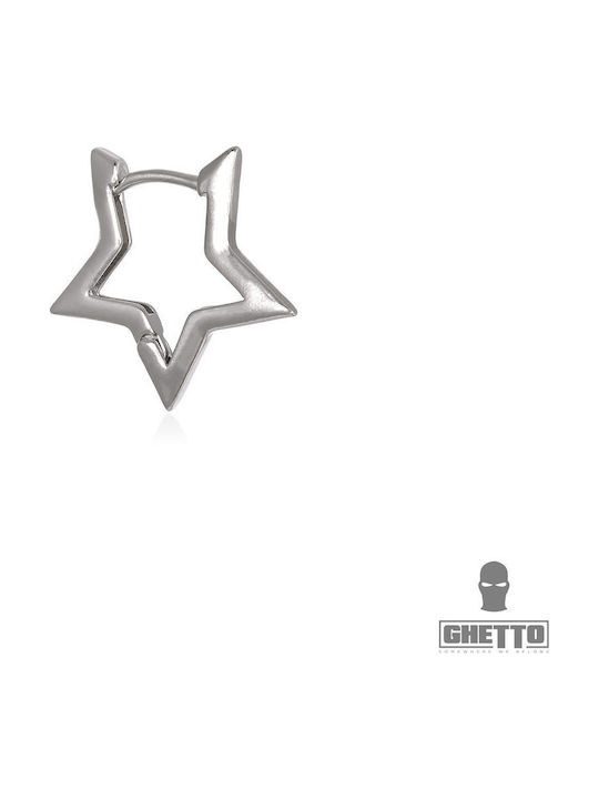 Ghetto Σκουλαρίκια από Ατσάλι Μαύρα