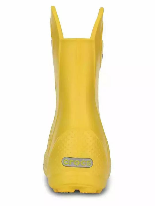 Cizme de cauciuc pentru copii Handle Rain Galbene