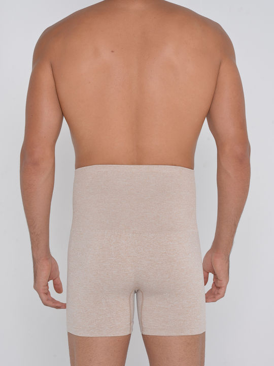 Adam Smith High Waist Shaper Μποξεράκι Σύσφιξης Μπεζ Μελανζέ