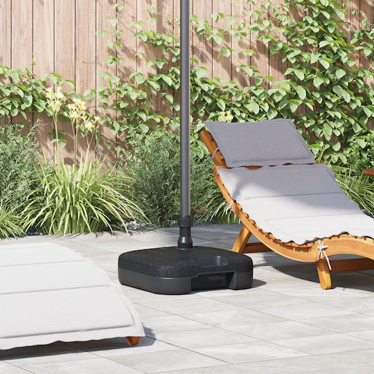 Outdoor Umbrella Base Vidaxl 28 Kg of Sand or 24 Liters of Water Black