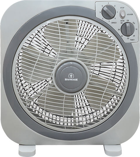 Human KYT30C Box Fan 45W Διαμέτρου 30cm Λευκό