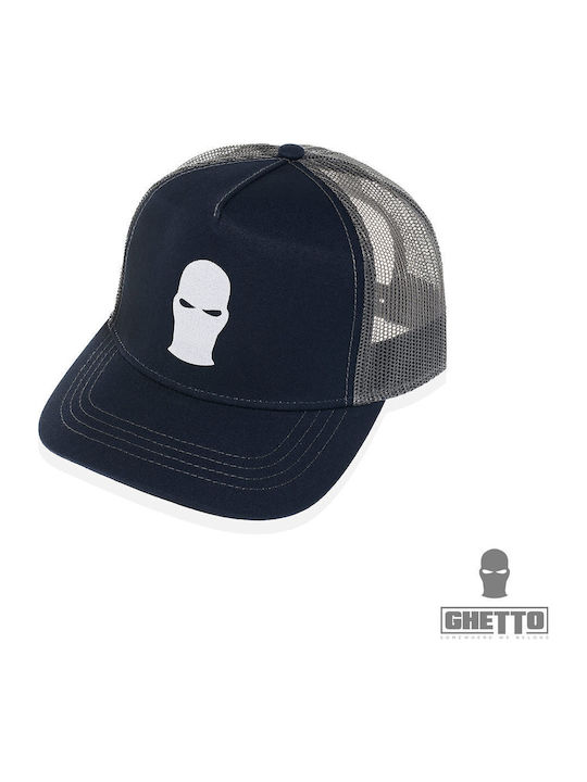 Ghetto Mask Rapper Cotton Caps Blue