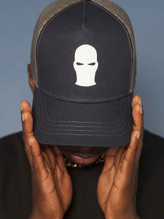Ghetto Mask Rapper Cotton Caps Blue