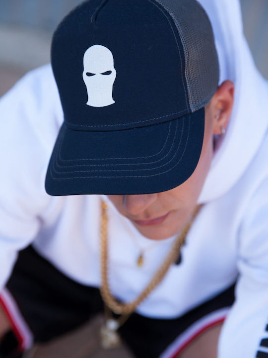 Ghetto Mask Rapper Cotton Caps Blue
