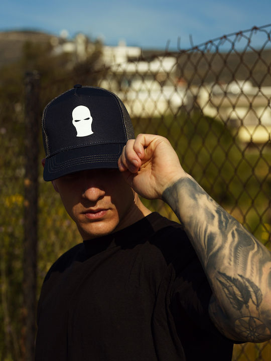 Ghetto Mask Rapper Cotton Caps Blue