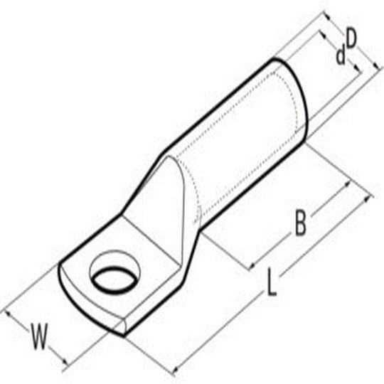 Κως Πρέσας Οπής 120mm²/o10mm Μακρύλαιμο