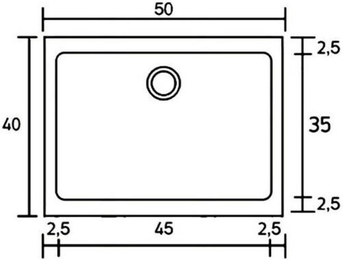 Sanitec Classic Drop-In Sink Synthetic Granite W40xD50cm Granite Black
