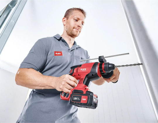 Flex CHE 18.0-EC Impact Demolition Hammer Battery Brushless 18V 1x5Ah with Chuck SDS Plus D00310