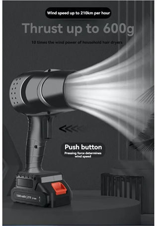 Handheld Laubbläser 36V mit 2 Batterien