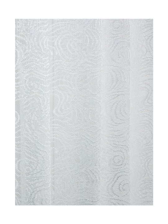 Whitegg Perdea cu Capse K0182 Albă 270x280cm