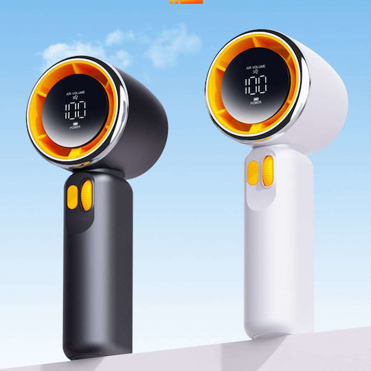 Techsuit Portable Mini Klimaanlagen Premium Z11 Digitalanzeige Led Wiederaufladbarer Usb-c Anschluss 100 Windgeschwindigkeiten Weiß