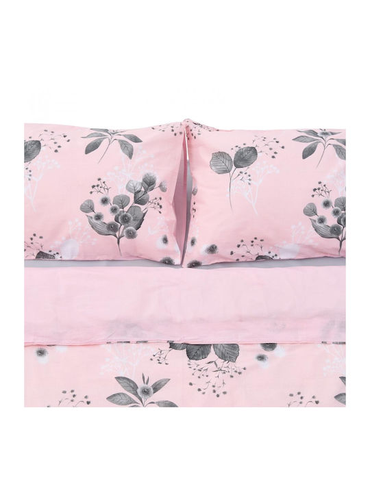 Heinner Duvet Cover Cotton Semi-double 180x200 Pink
