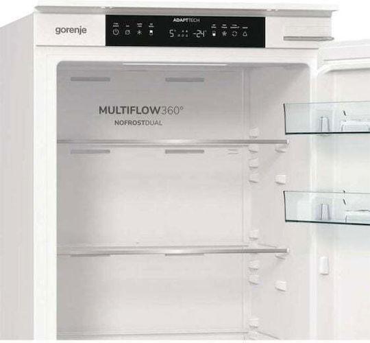 Gorenje Combină frigorifică 252lt NoFrost Î177.2xL54xA54.5cm. Alb NRKI517E41