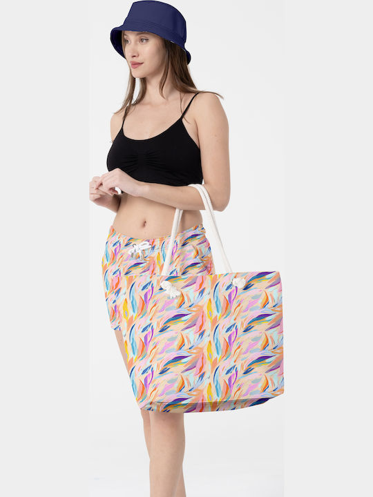 Miami Beach Stoff Strandtasche Mehrfarbig