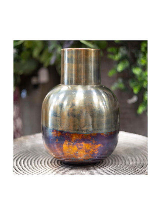 Βάζο Μεταλλικό Bronze Φ21η29cm
