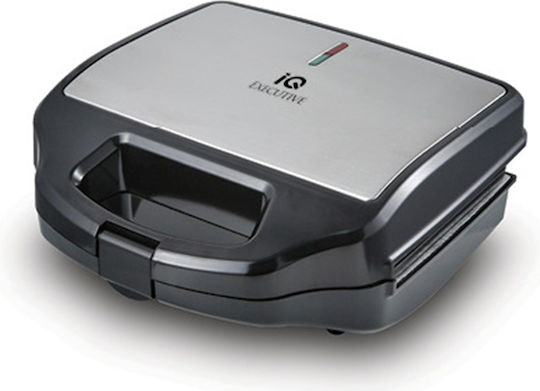 IQ Τοστιέρα για 2 Τοστ 1000W Inox