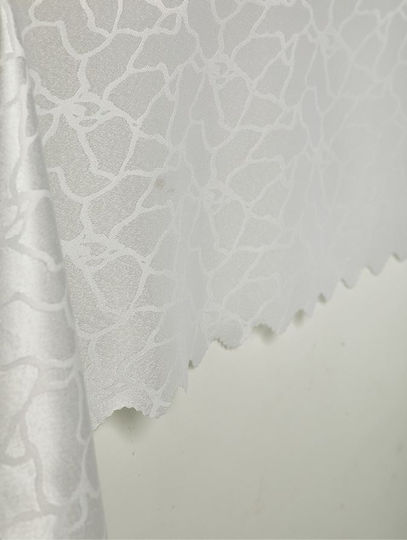 Whitegg Покривка за маса Устойчива на петна Бяла 140x280 см