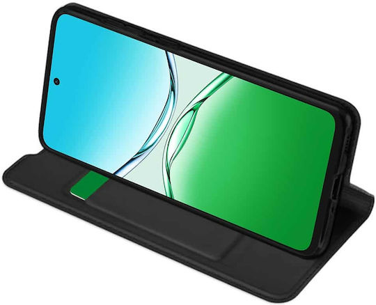 Techsuit Magskin Book Silicone / Synthetic Leather Black (Oppo A5 Pro)