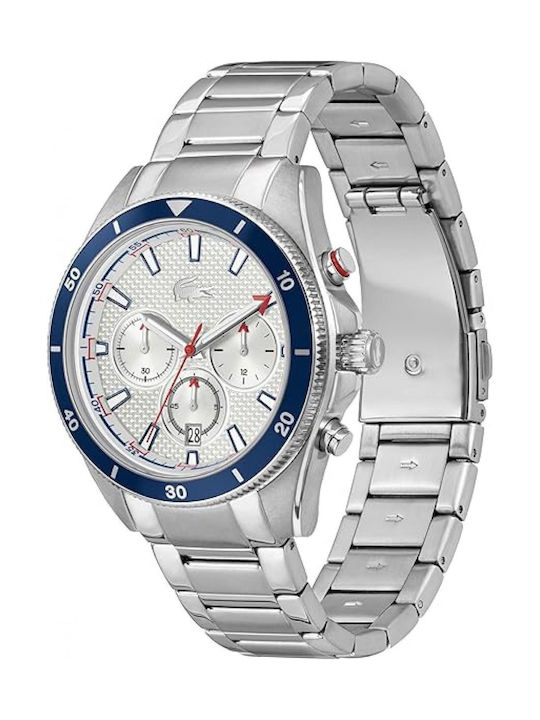 Lacoste Women's Watch Chronograph with Silver Metal Bracelet