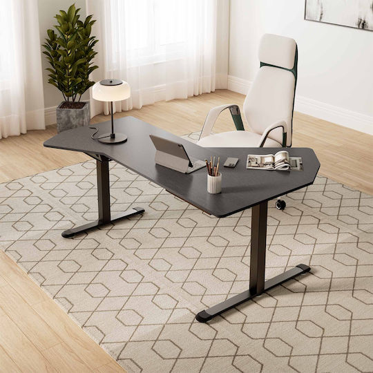 Desk Wooden Gray 141.2x177.8x121.9cm