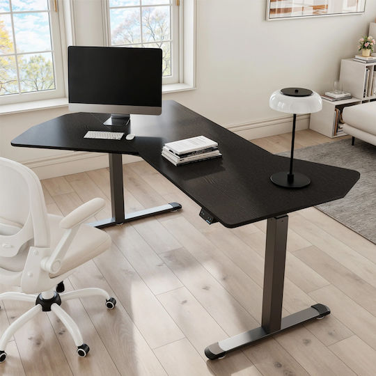 Desk Wooden Gray 141.2x177.8x121.9cm