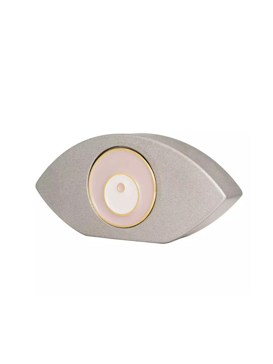Prince Silvero Tischplatte Glücksbringer Brenner White/beige aus Metall 1Stück