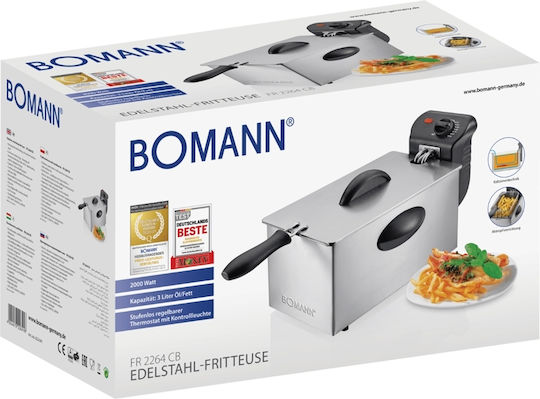 Bomann FR 2264 CB Φριτέζα 3lt Ασημί