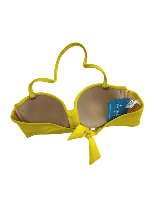 Strapless Bikini Top Βαθύ Κίτρινο