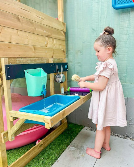 Mud Kitchen XL Large Wall Deluxe + Accessories Wooden Outdoor Playhouse