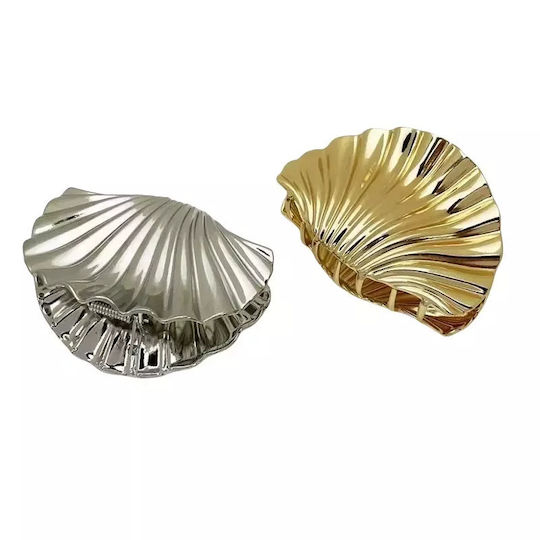 Makeup Mirror Hair Claw Shell Large Gold