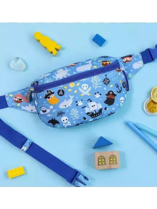 A Little Lovely Company Kids Waist Bag Blue 23cmx5cmx13cmcm