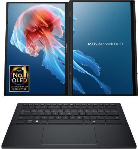 Asus ZenBook Duo 14 OLED UX8406CA-QL118X 14" Full HD Ecran Tactil (Ultra 7-255H/32GB/1TB SSD/Windows 11 Pro) Gri Inkwell (Tastatură Internațională Engleză)