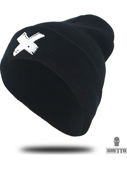 Beanie Unisex Beanie Knitted in Black color